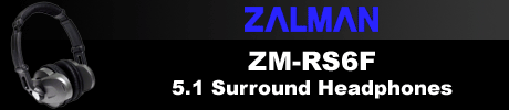 Zalman ZM-RS6F 5.1 Real Surround Sound Headphones